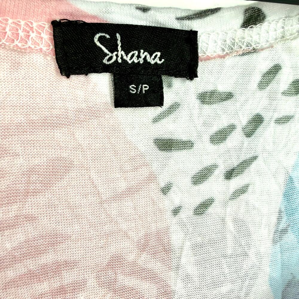 Shana Sz Small Wearable Art Pink Blue Tropical Beach Summer Tank Dress Artsy - Picture 3 of 9